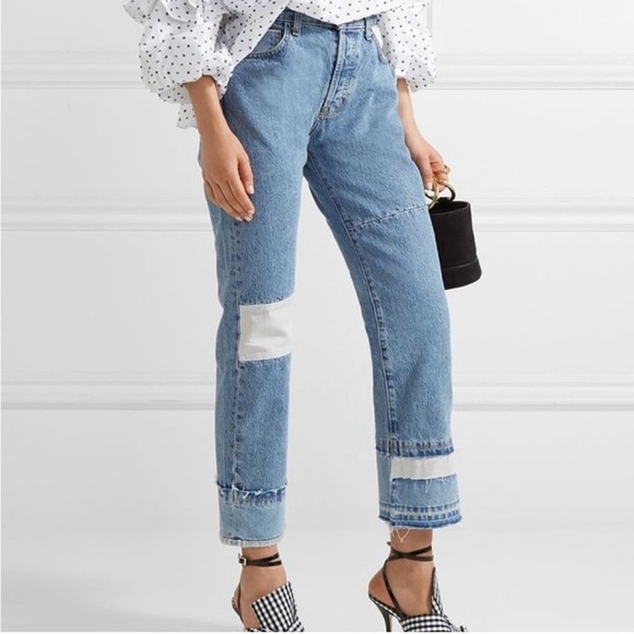 Current/Elliott Denim - Current/Elliott The DIY Original Straight High Rise Cropped Jeans 26